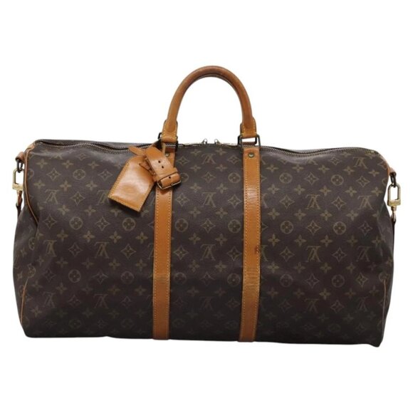 LOUIS VUITTON Monogram Keepall Bandouliere 55 Boston Bag M41414 LV Auth 108318 - Picture 2 of 15